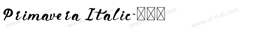 Primavera Italic字体转换 Primavera Italic字体转换